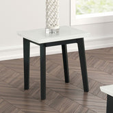 Thisted Square Marble End Table Model Fm44002Wh-Se By Furniture Of America